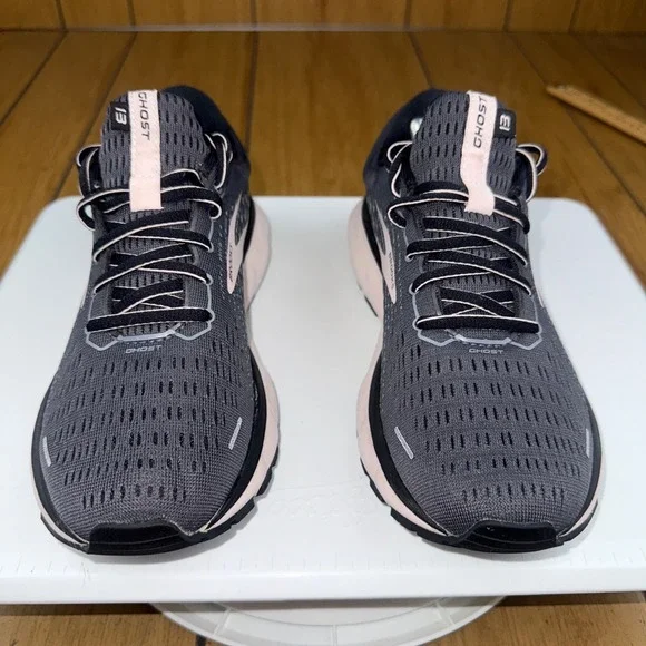 Brooks Ghost 13 Women's Running Shoes Gray Pink Size 8 Medium B NWVB - Picture 3 of 16